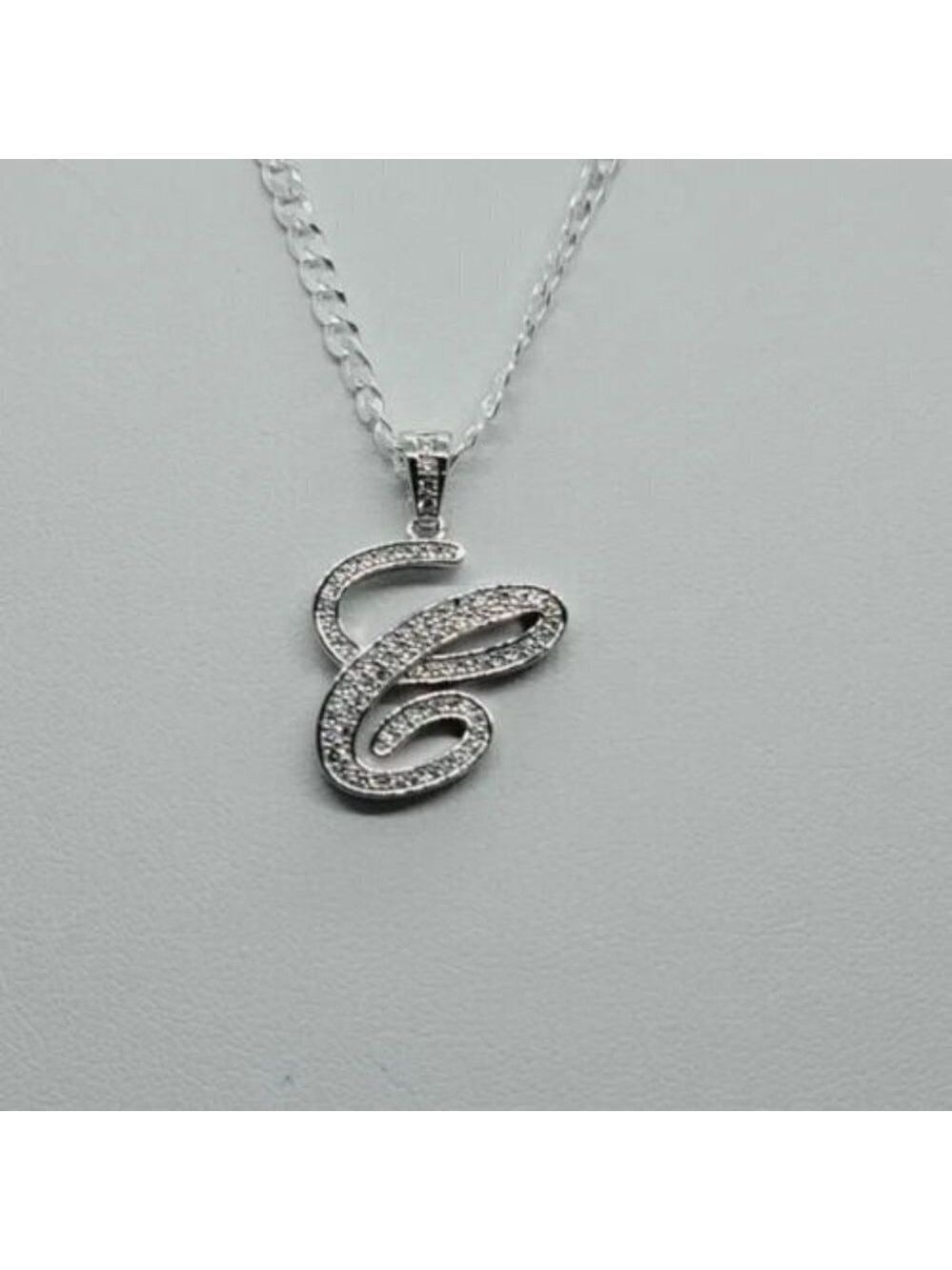 Brand New Sterling Silver 925 Letter C Necklace